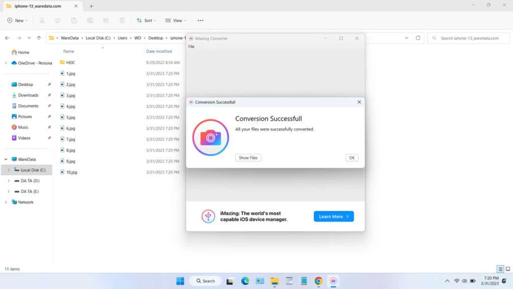 Heic to JPG Converter Windows Software 6 Heic to JPG Converter - Step 5