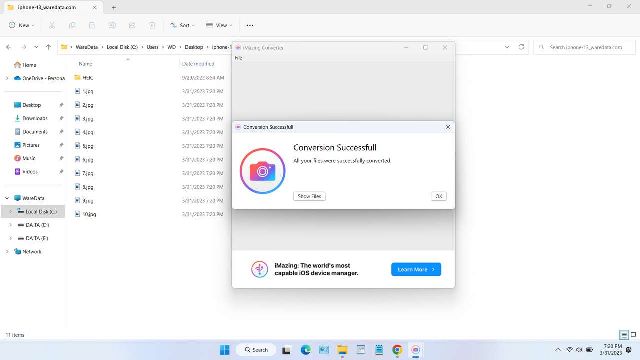 Heic to JPG Converter Windows Software WareData Tech enthusiast