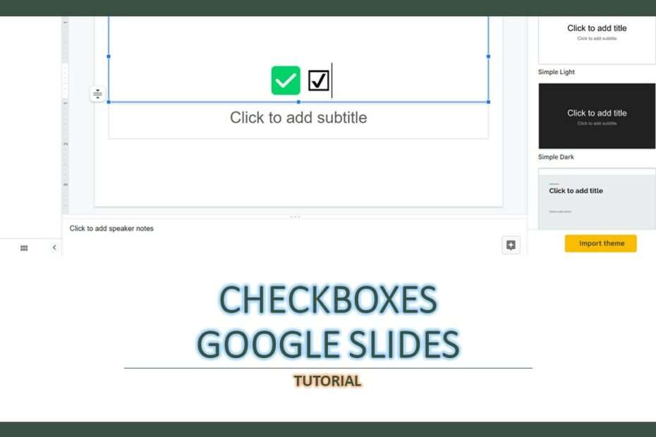 How to Create a CheckBox in Google Slides