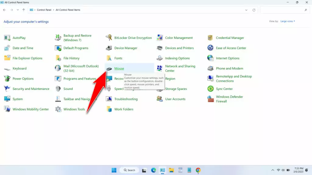 How to Turn off Mouse Acceleration Windows 11 - Step 3