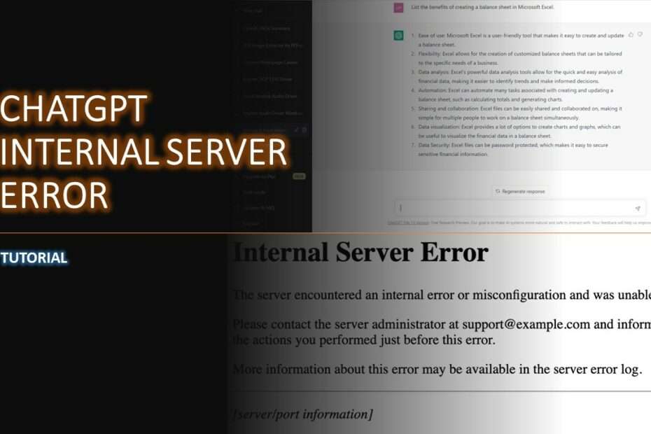 chatgpt internal server error