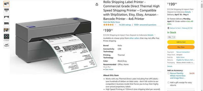 Best Label Printer for Amazon fba 3