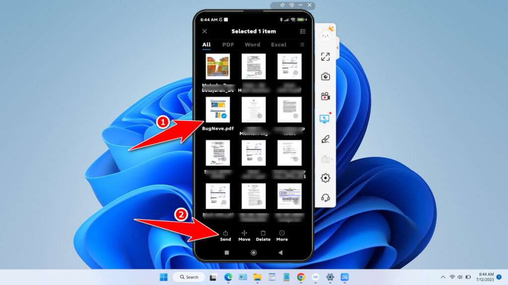 How to Send Files from Android to Windows - Step 10