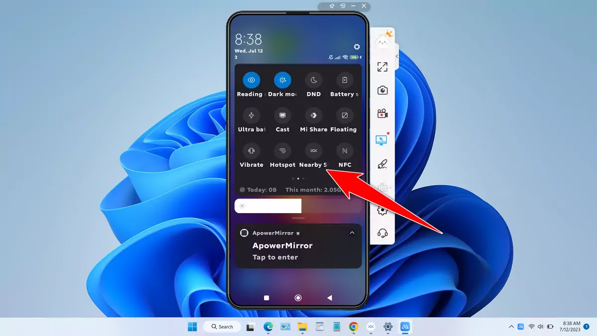 How to Send Files from Android to Windows - Step 7