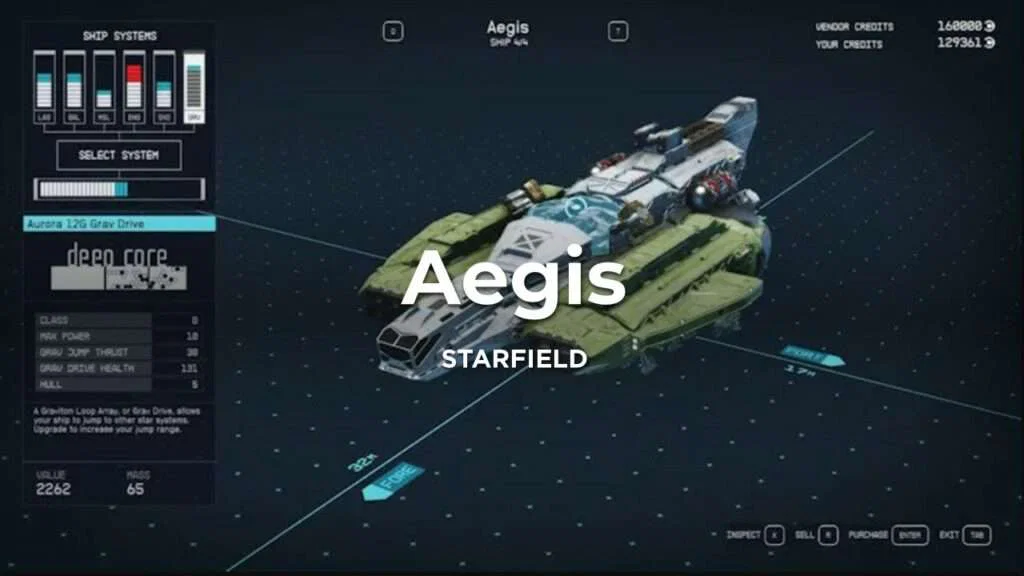 Discover the Top 5 Starfield Spaceships for Epic Adventures 5 Aegis - Starfield