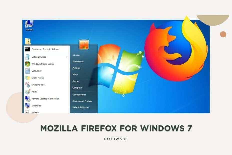 MOZILLA FIREFOX FOR WINDOWS 7