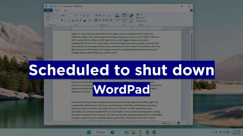 Windows WordPad Evolution - The End of an Era in Text Editing