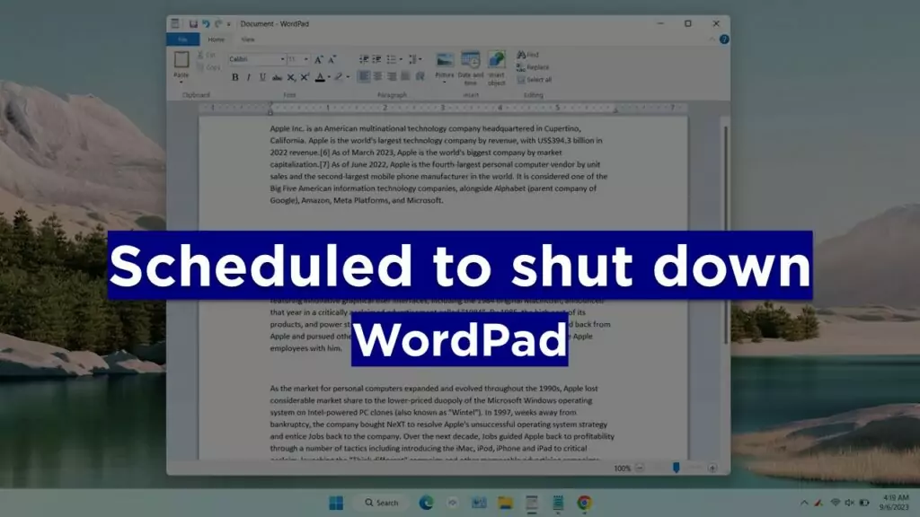Windows WordPad Evolution - The End of an Era in Text Editing