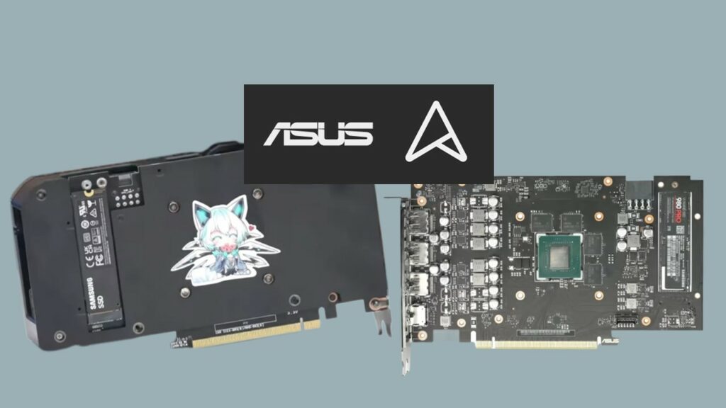 Asus' GeForce RTX 4060 Ti with Built In SSD Slot