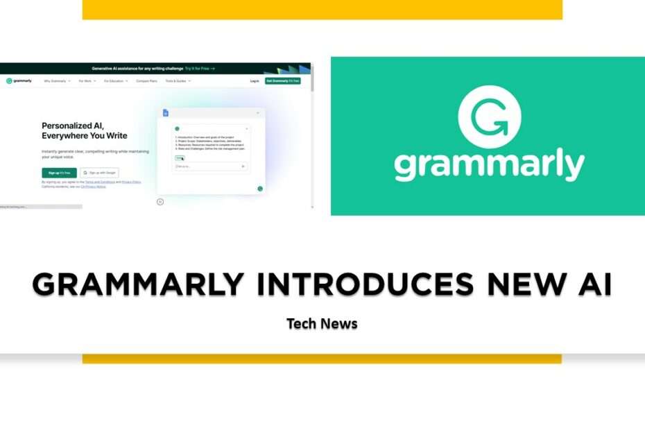 GRAMMARLY INTRODUCES NEW AI