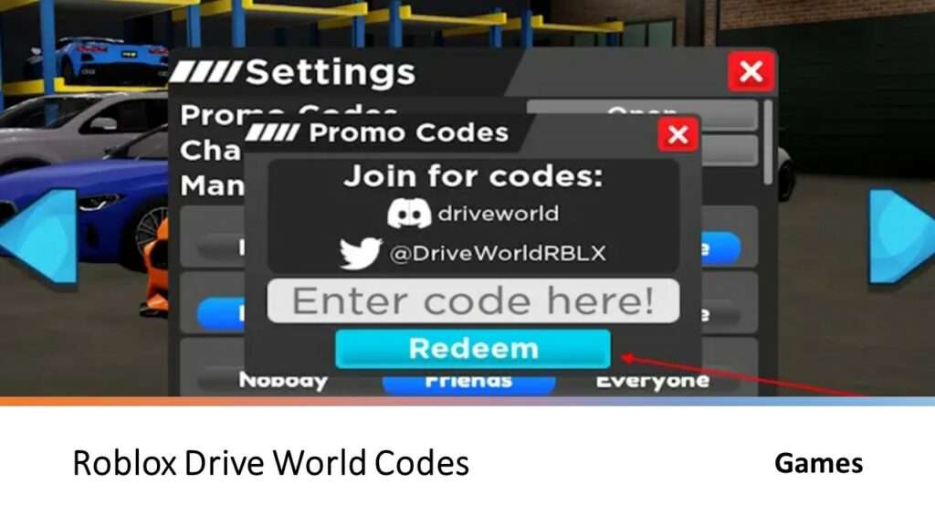 Roblox Drive World Codes - 2