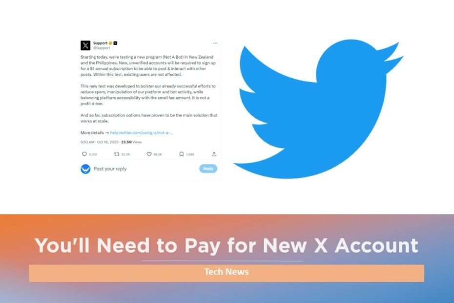 You'll Need to Pay for New X Account