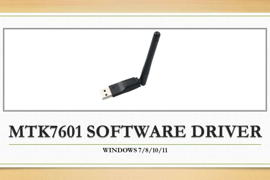 MTK7601 SOFTWARE DRIVER