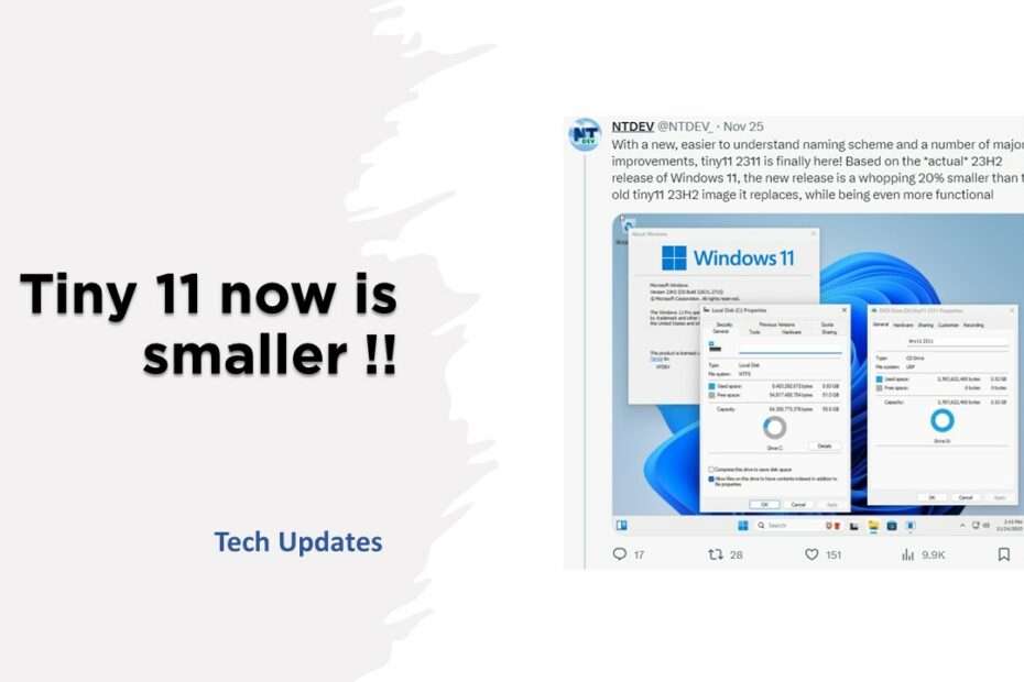 Tiny11 Unleashed – A Smaller, Feature-Packed Custom Windows 11! - WareData