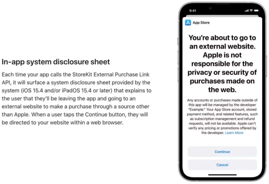 Apple Discloure Sheet