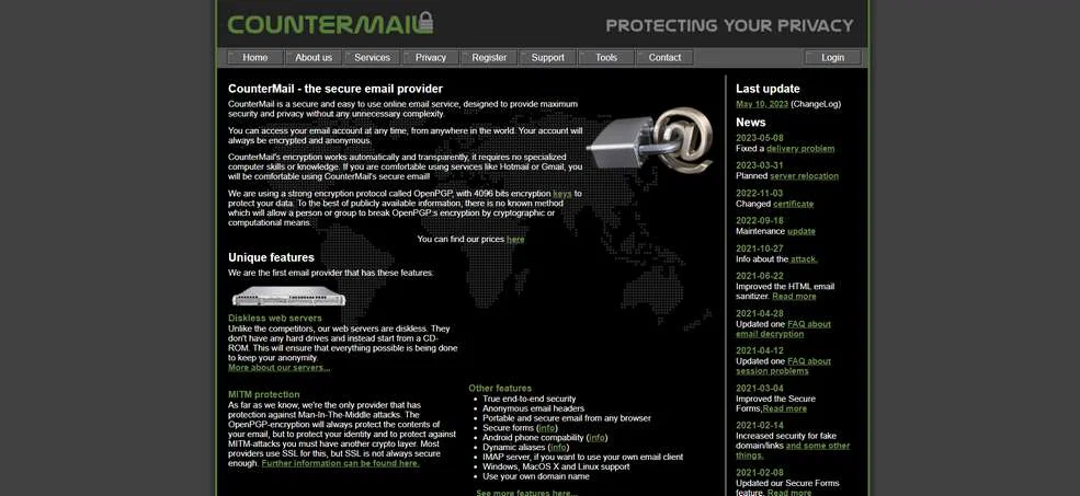 List of Best Alternative Email Services 2024 8 CounterMail