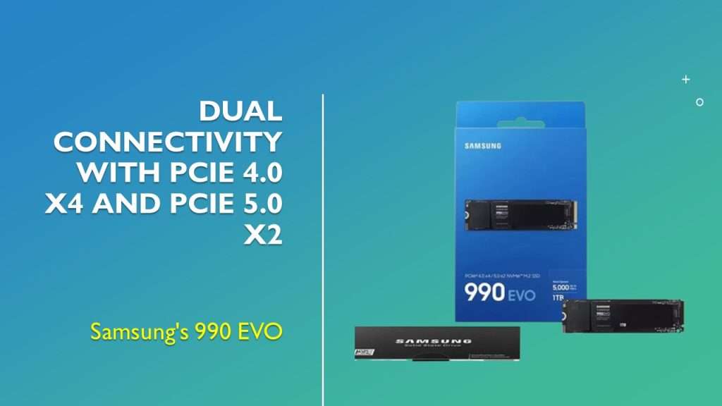 Dual Connectivity with PCIe 4 - Samsung's 990 EVO