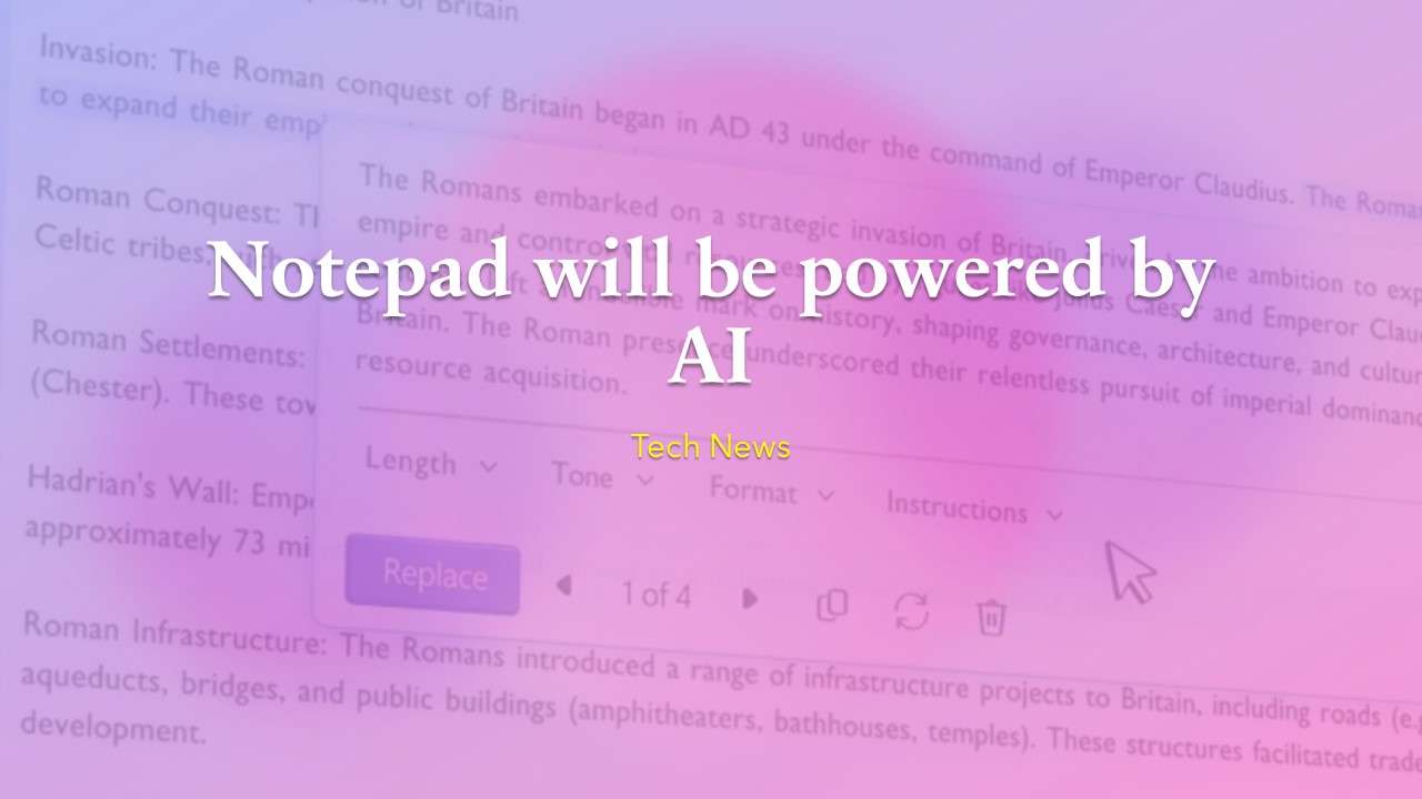 Notepad will be given AI features WareData Tech enthusiast