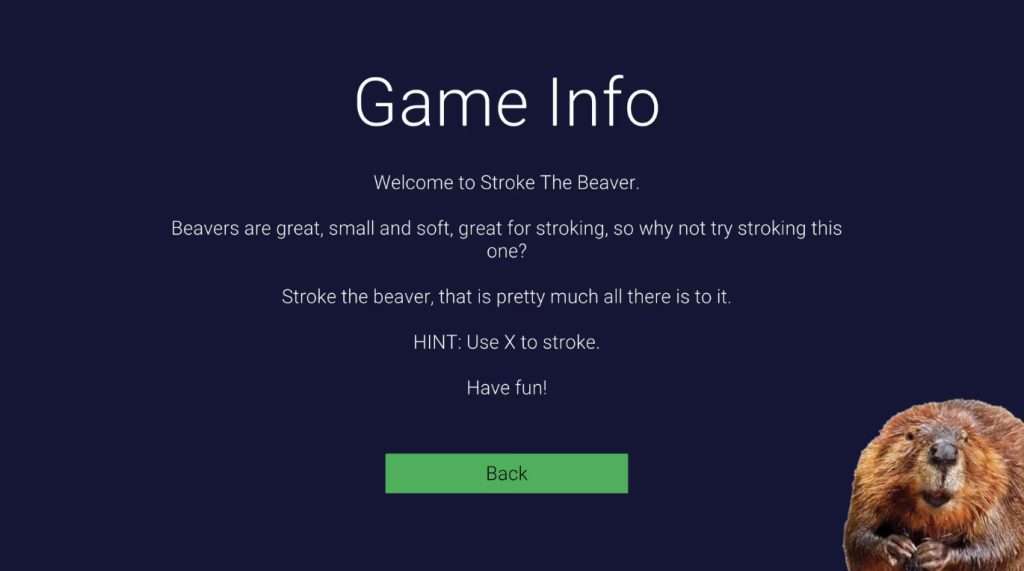 beaver stroking games