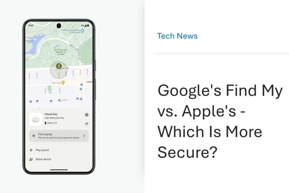 Google's Find My vs Apple's Find My