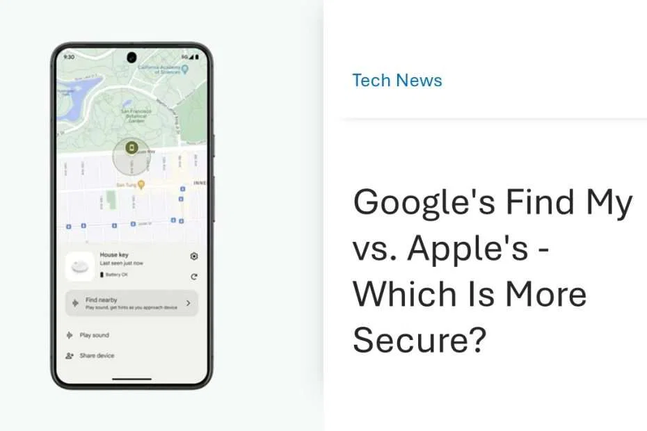 Google's Find My vs Apple's Find My