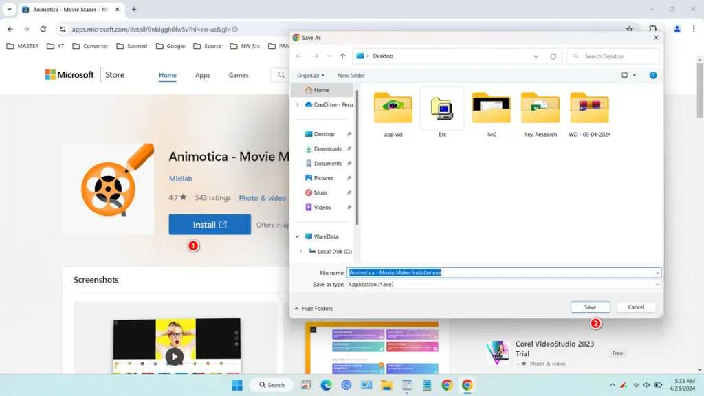 Seamless Installations: Microsoft's Latest Innovation Simplifies Web-Based Installation of Windows Store Apps 2 Install Application in Microsoft Store - 1