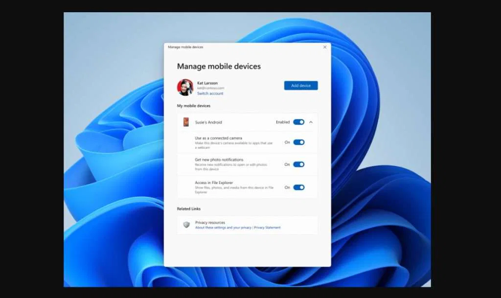 Access Android Phone in File Explorer Rolling Out to Windows Insiders 3 Manage Mobile Device on Windows 11