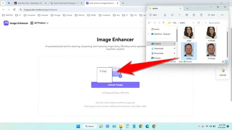 How to Convert Low Quality Photo to HD 2 Step Convert Photo into HD Quality - 1