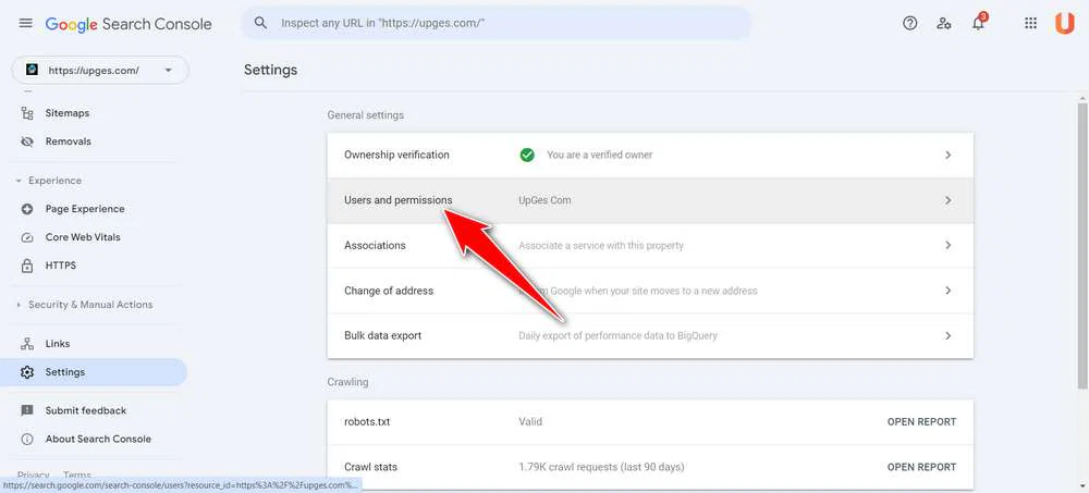 How to Add People to Your Google Search Console Account 3 How to Add People to Your Google Search Console Account - Step 2