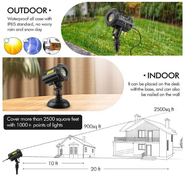 10 Best Laser Light Projector 8 Poeland Christmas Laser Light Projector