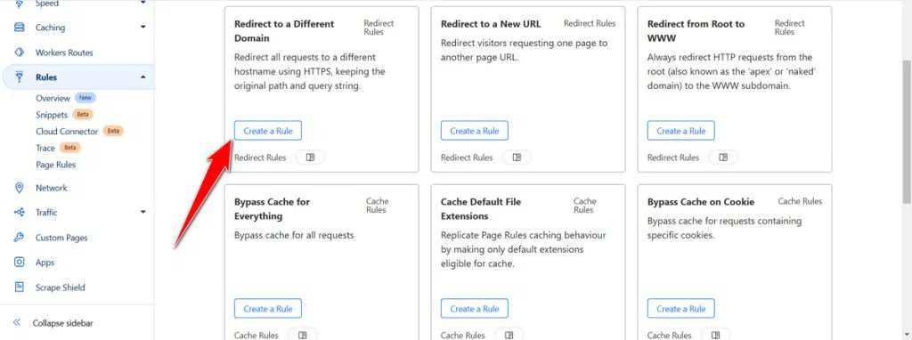 How to Redirect Domain on Cloudflare 3 Create a Rule Cloudflare