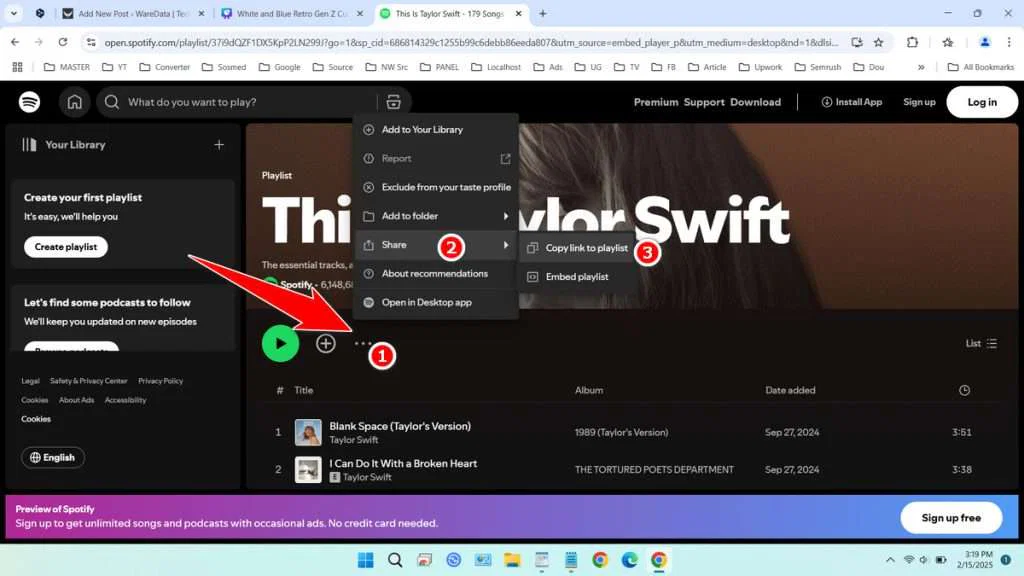 How to Add Spotify Song to Canva Free 3 How to Add Spotify Song to Canva Free - Step 2