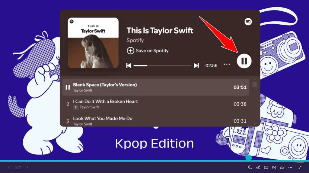 How to Add Spotify Song to Canva Free 6 How to Add Spotify Song to Canva Free - Step 5