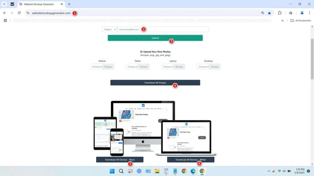 How to Screenshot and Mockup a Website on Various Devices 2 How to make a website screenshot mockup
