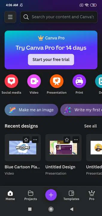 How to switch to dark mode Canva 11 How to switch to dark mode canva android - step 6