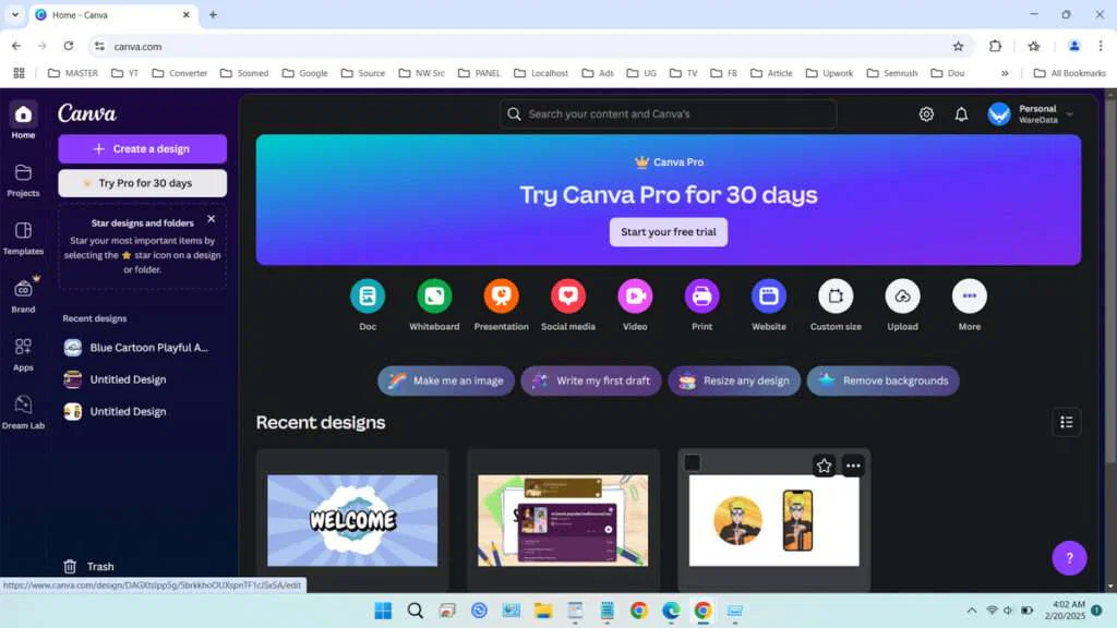 How to switch to dark mode Canva 5 How to switch to dark mode canva - step 4