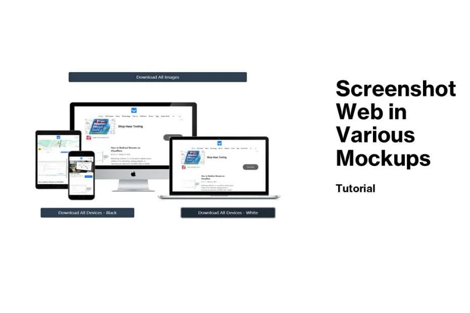 How to Screenshot and Mockup a Website on Various Devices 1 Screenshot Web in Various Mockups Tutorial