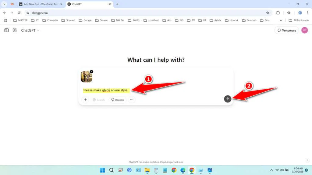 How to Convert Photos to Ghibli Picture Style with ChatGPT 4 How to Convert Photos to Ghibli Picture Style with ChatGPT - Step 3