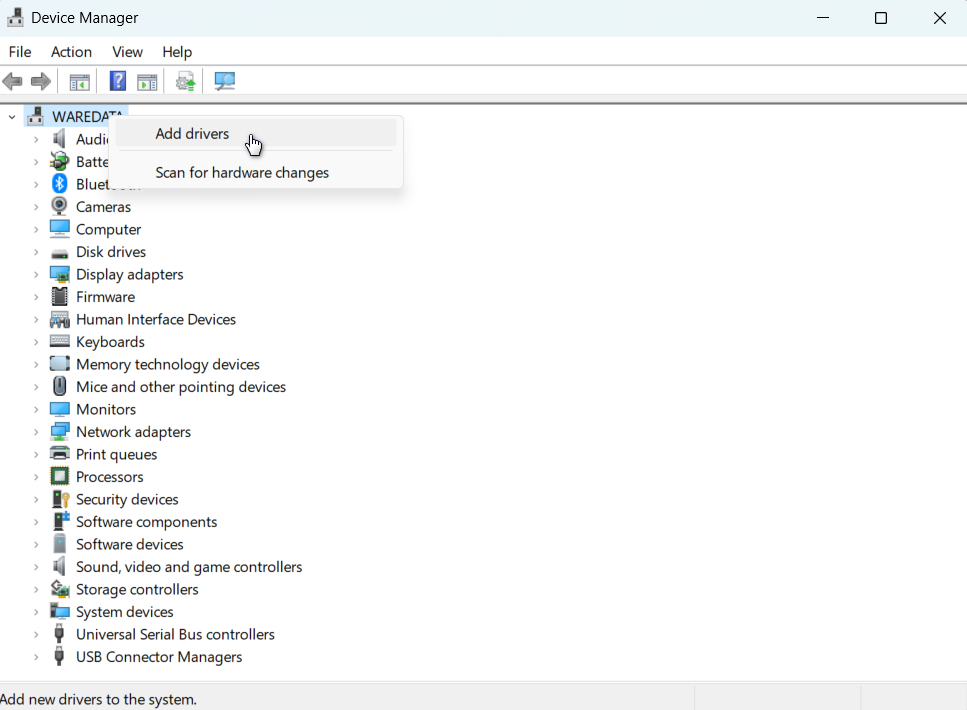 Add XP-445 Printer Driver via Device Manager