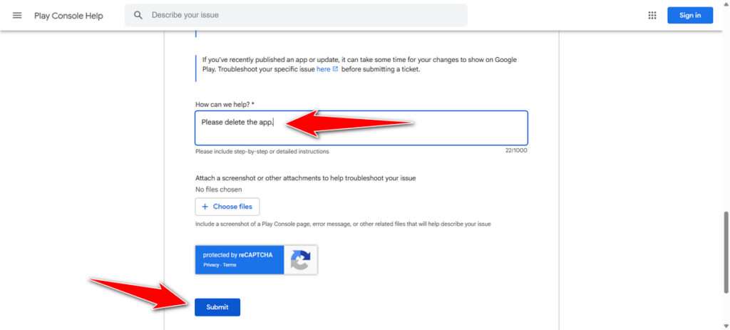How to Permanently Delete an App from Google Play Console - Form4
