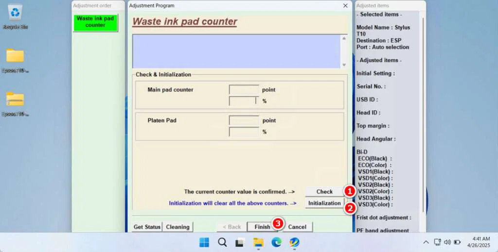 Epson T10 & T11 Resetter 4 How to Use Epson T10 T11 Resetter - 3