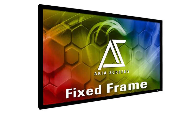Projector screen for church 7 Akia Screens Fixed Frame Projector Screen