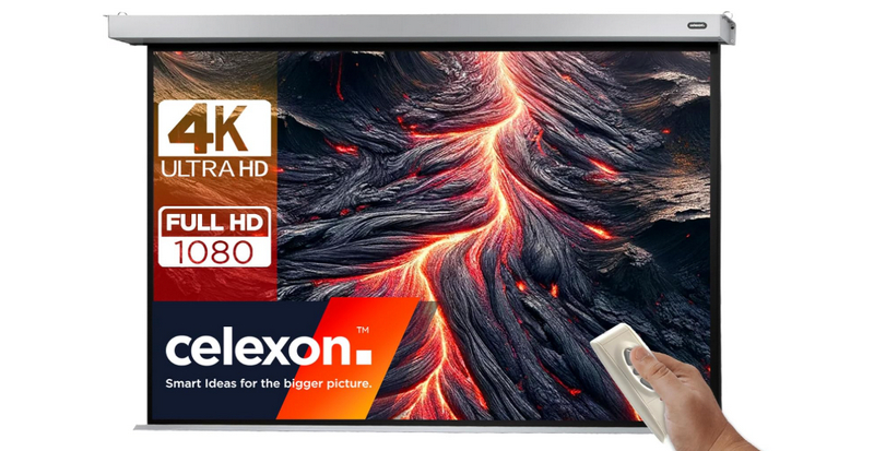Celexon 90-Inch Motorized Projector Screen
