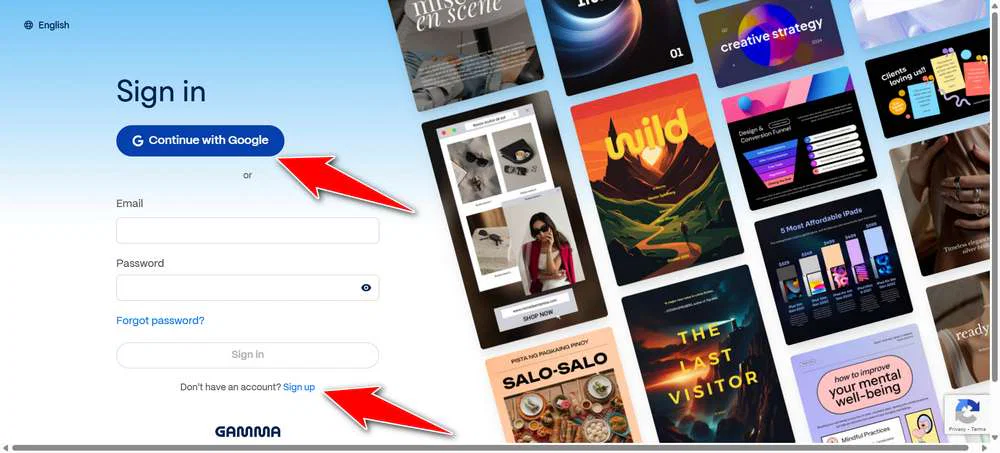 How to Design Power Point with AI 2 Create Gamma Account