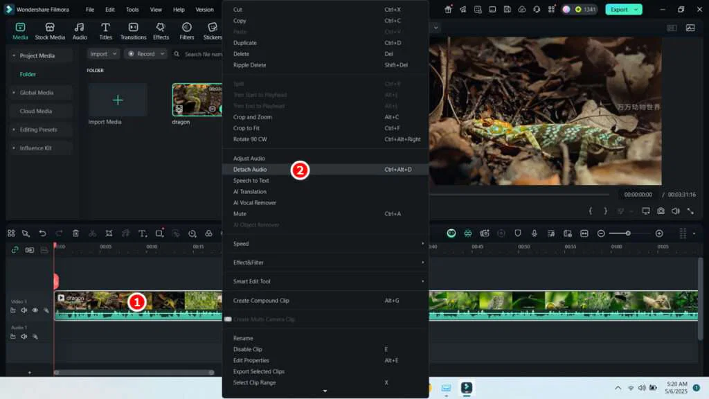 How to Save Audio Only Wondershare Filmora 4 Detach Audio