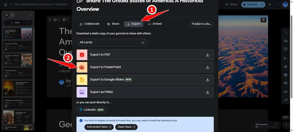 How to Design Power Point with AI 10 Export to PowerPoint