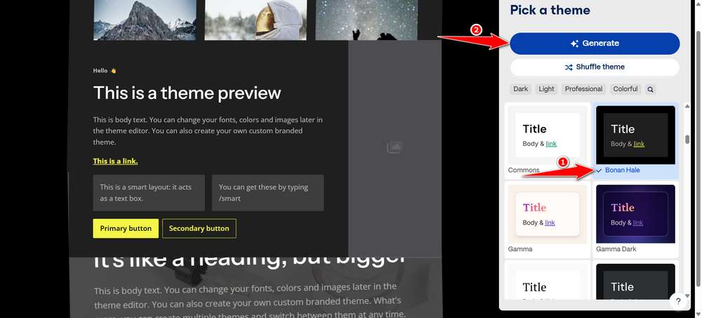 Generate PowerPoint