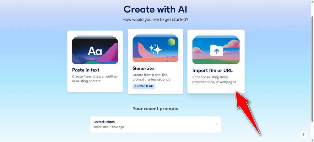 Import File or URL