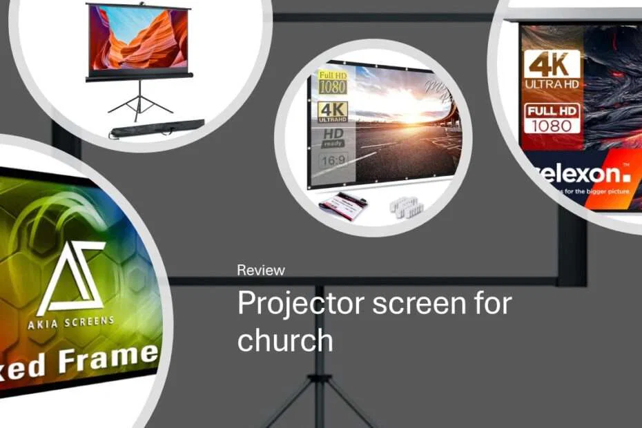 Projector screen for church