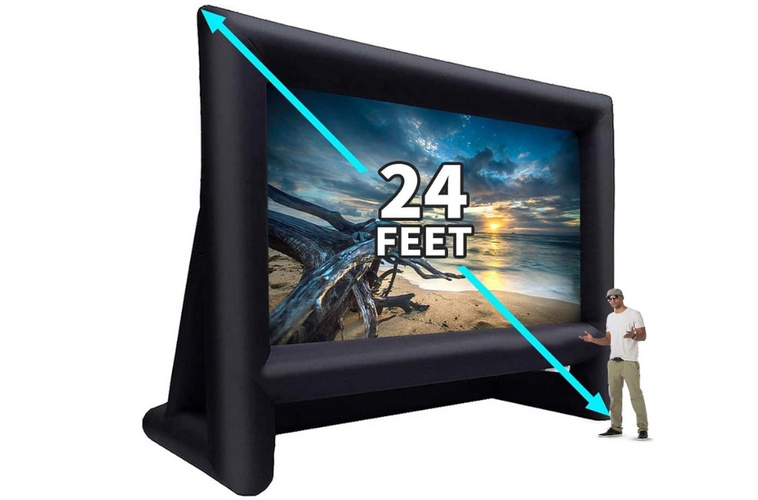 Qileba 24 Feet Outdoor Projector Screen